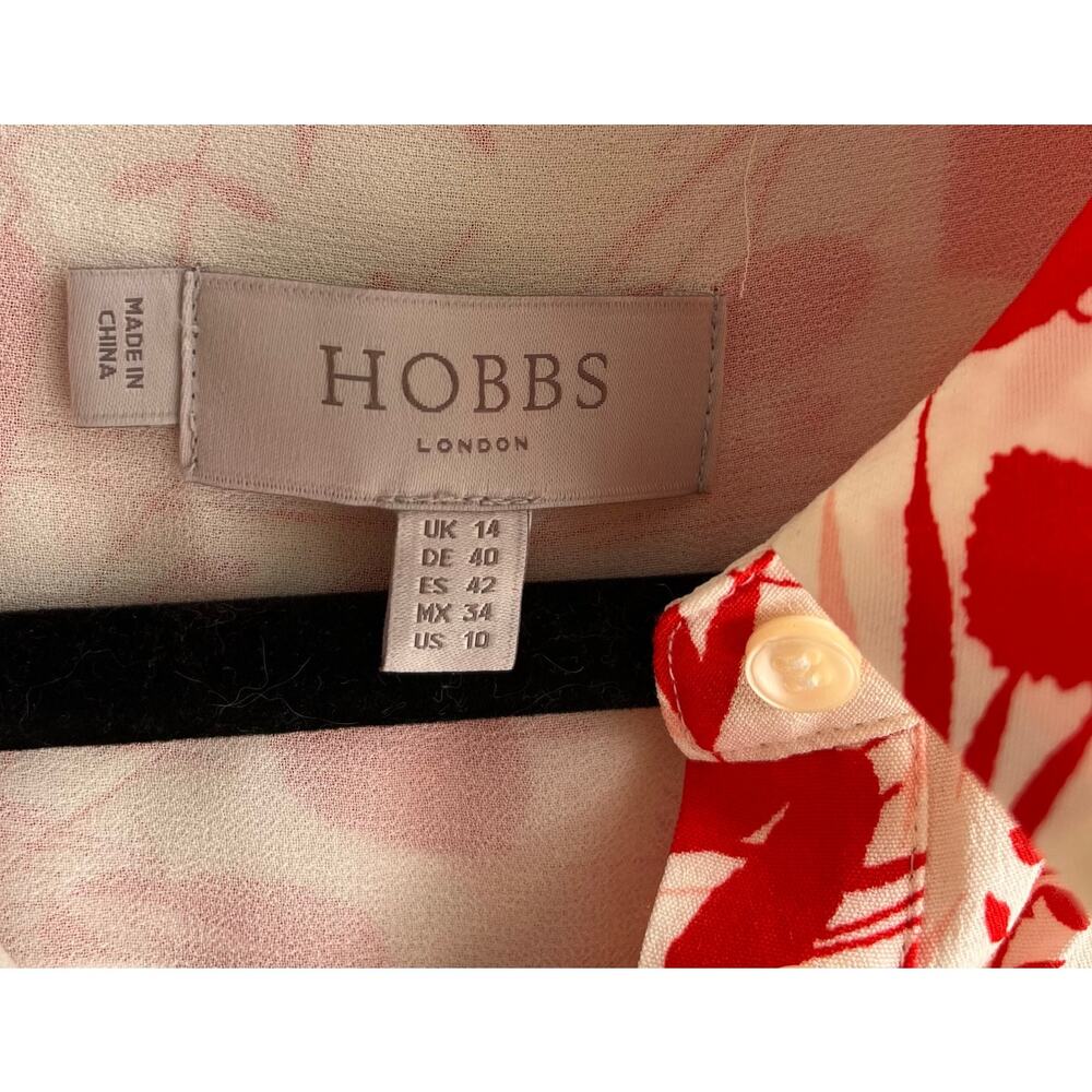 Hobbs London Belinda Fit and Flare Floral Print Shirt Dress - Picture 4 of 6